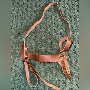 Pendleton Blanket Harness in Brown Leather with Brass Hardware